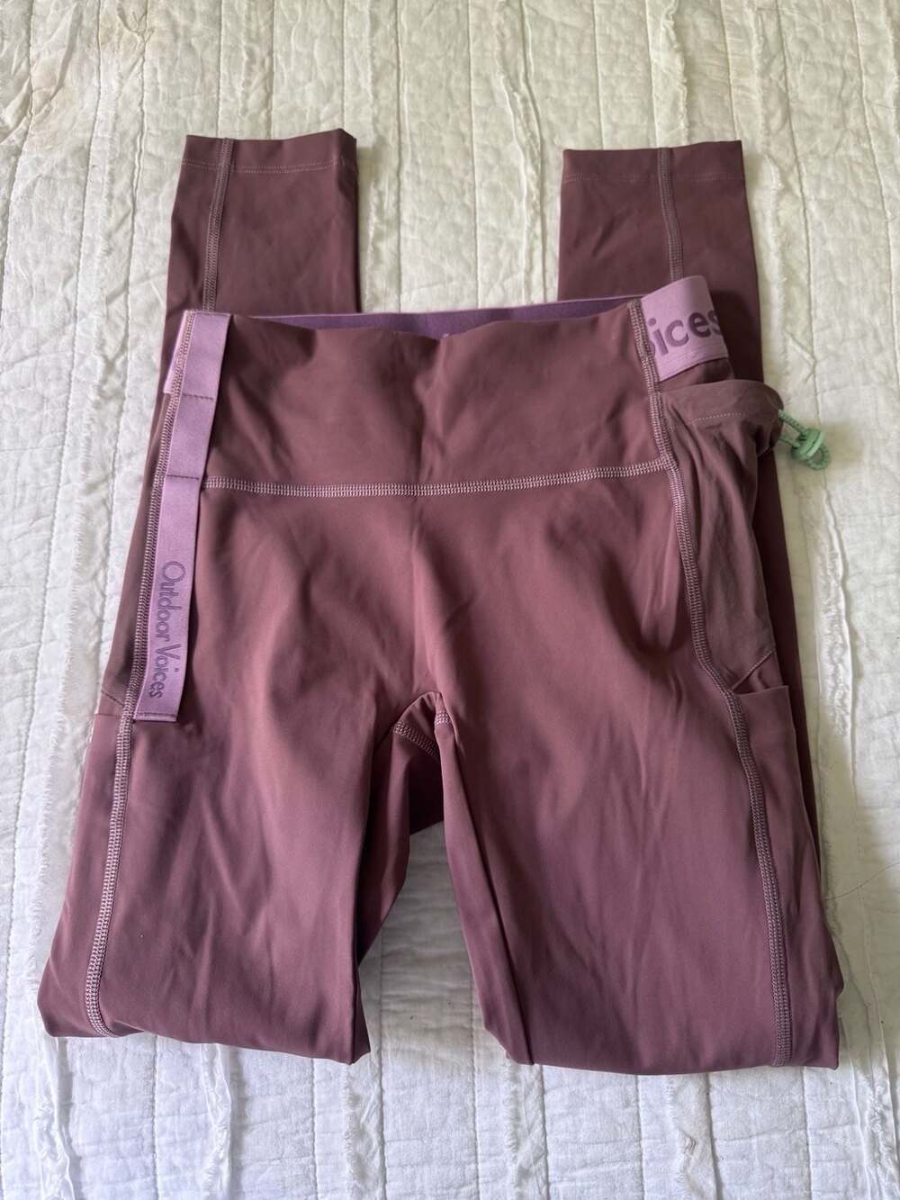 Outdoor Voices Hike Legging in Mauve, Size XS